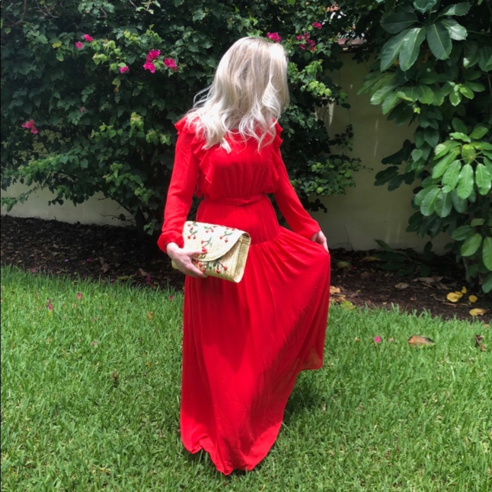 Red maxi. S, M, and L available